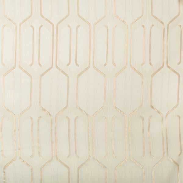 Samples and Purchasing available for Kravet Basics - 4758-14 Ivory By Kravet Basics |  |Geometric Metallic Drapery Sheer at Designer Wallcoverings and Fabrics