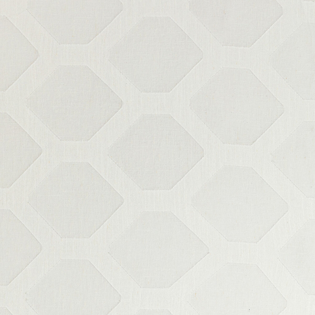 Samples and Purchasing available for Kravet Basics - 4802-101 White By Kravet Basics | Gis |Geometric Tone On Tone Drapery Sheer at Designer Wallcoverings and Fabrics