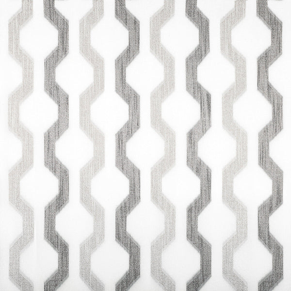 Samples and Purchasing available for Elevated - Pewter White By Kravet Contract |  |Geometric  Drapery Sheer at Designer Wallcoverings and Fabrics