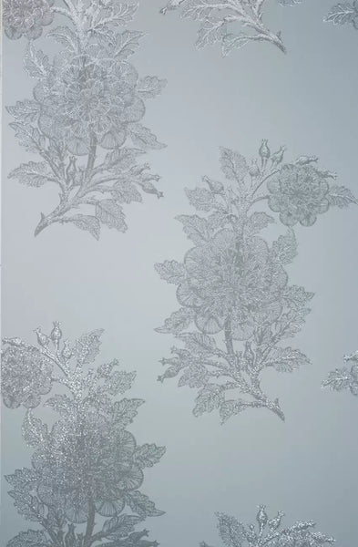 Ajoure Floral Holographic Branch  Wallpaper | Osborne & Little Europe