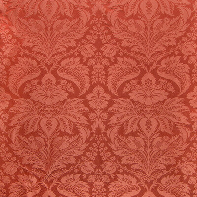 Samples and Purchasing available for Damask Pierre - Pepper Red Red By Brunschwig & Fils | B&F Showroom Exclusive 2019 | Damask Upholstery Silk at Designer Wallcoverings and Fabrics