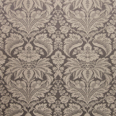 Samples and Purchasing available for Damask Pierre - Charcoal Grey By Brunschwig & Fils | B&F Showroom Exclusive 2019 | Damask Upholstery Silk at Designer Wallcoverings and Fabrics