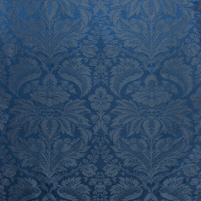 Samples and Purchasing available for Damask Pierre - Ocean Blue By Brunschwig & Fils | B&F Showroom Exclusive 2019 | Damask Upholstery Silk at Designer Wallcoverings and Fabrics