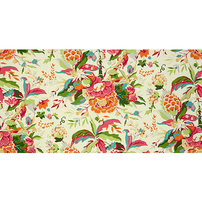 Samples and Purchasing available for Horseshoe Bay - Pink/Orange Multi By Brunschwig & Fils | Les Tropiques |Botanical & Floral Tropical Multipurpose Print at Designer Wallcoverings and Fabrics