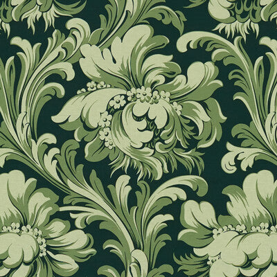 Samples and Purchasing available for Mac Mahon - Vert Green By Brunschwig & Fils | Madeleine Castaing | Tropical Multipurpose Print at Designer Wallcoverings and Fabrics