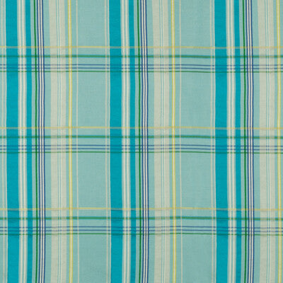 Samples and Purchasing available for La Comelle Plaid - Aqua Multi By Brunschwig & Fils | Baret | Plaid / Check Upholstery  at Designer Wallcoverings and Fabrics