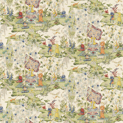 Samples and Purchasing available for Lodi Garden Print - Ivory Multi By Brunschwig & Fils | Baret | Chinoiserie Multipurpose Print at Designer Wallcoverings and Fabrics