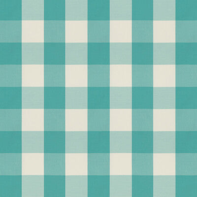 Samples and Purchasing available for Lackland Check - Turquoise Turquoise By Brunschwig & Fils | Normant Checks And Stripes | Plaid / Check Upholstery  at Designer Wallcoverings and Fabrics