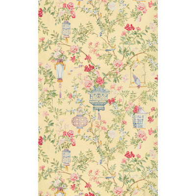 Samples and Purchasing available for Jardin Fleuri Print - Sun Multi By Brunschwig & Fils | Summer Palace | Chinoiserie Multipurpose Print at Designer Wallcoverings and Fabrics