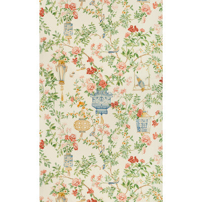 Samples and Purchasing available for Jardin Fleuri Print - Ivory Multi By Brunschwig & Fils | Summer Palace | Chinoiserie Multipurpose Print at Designer Wallcoverings and Fabrics