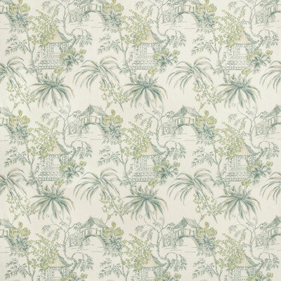 Samples and Purchasing available for Tongli Print - Lagoon Turquoise By Brunschwig & Fils | Summer Palace | Chinoiserie Multipurpose Print at Designer Wallcoverings and Fabrics