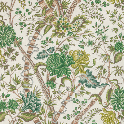 Samples and Purchasing available for Luberon Print - Green/Leaf Green By Brunschwig & Fils | Manoir |Botanical & Floral Jacobeans Multipurpose Print at Designer Wallcoverings and Fabrics