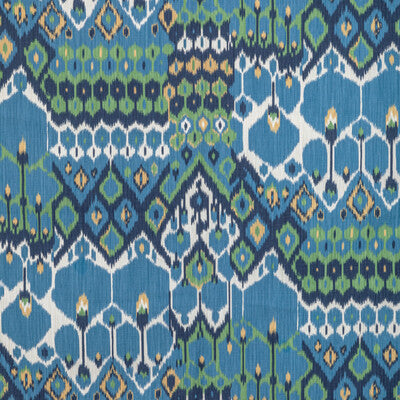 Samples and Purchasing available for Bonnieux Print - Blue/Leaf Blue By Brunschwig & Fils | Manoir | Ikat/Southwest/Kilims Multipurpose Print at Designer Wallcoverings and Fabrics