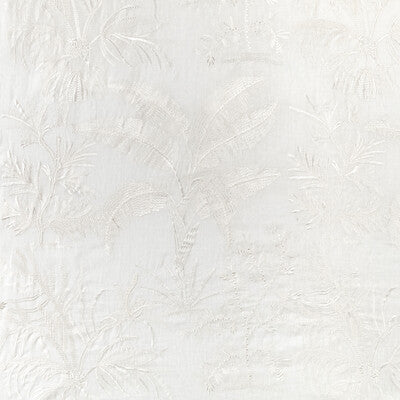 Samples and Purchasing available for Martil Sheer - Ivory White By Brunschwig & Fils | Majorelle |Botanical & Floral Tropical Drapery Casement at Designer Wallcoverings and Fabrics