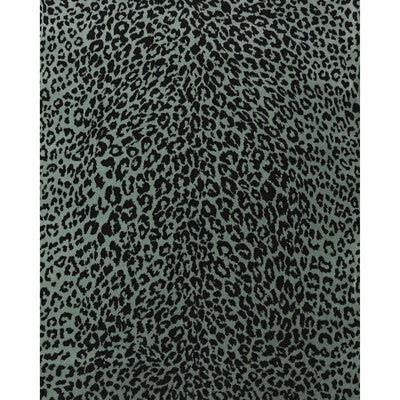 Samples and Purchasing available for Madeleine'S Leopard - Mist Turquoise By Brunschwig & Fils | Madeleine Castaing Ii |Modern Animal Skins Multipurpose Velvet at Designer Wallcoverings and Fabrics