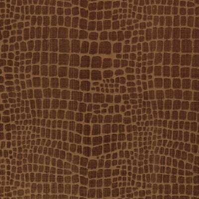 Samples and Purchasing available for Croc Velvet - Amber Brown By Brunschwig & Fils | Celeste | Animal Skins Upholstery Velvet at Designer Wallcoverings and Fabrics