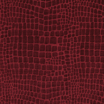 Samples and Purchasing available for Croc Velvet - Garnet Red By Brunschwig & Fils | Celeste | Animal Skins Upholstery Velvet at Designer Wallcoverings and Fabrics