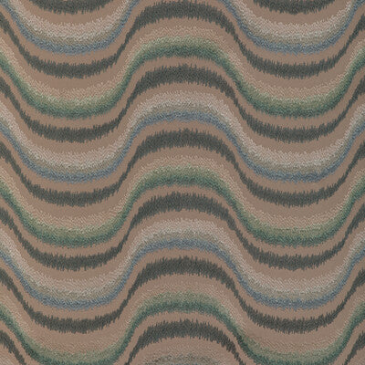 Samples and Purchasing available for Du Son Emb - Aquamarine Teal By Brunschwig & Fils | Celeste |Modern Ikat/Southwest/Kilims Multipurpose Embroidery at Designer Wallcoverings and Fabrics