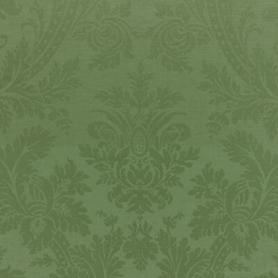 Samples and Purchasing available for Arnaud Damask - Leaf Olive Green By Brunschwig & Fils | Vienne Silks | Damask Multipurpose Silk at Designer Wallcoverings and Fabrics