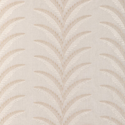 Samples and Purchasing available for Fougere Emb - Cream White By Brunschwig & Fils | La Menagerie | Botanical & Floral Drapery Embroidery at Designer Wallcoverings and Fabrics