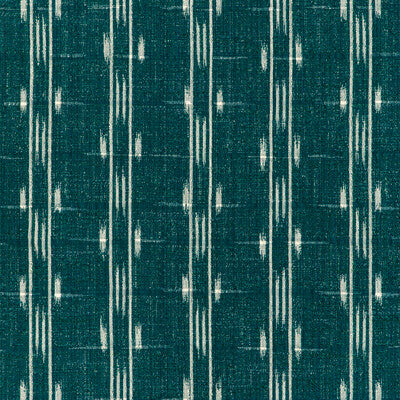 Samples and Purchasing available for Le Spritz Weave - Teal Teal By Brunschwig & Fils | Les Ensembliers L'Eternel Ete |Ikat/Southwest/Kilims Stripes Upholstery Indoor / Outdoor at Designer Wallcoverings and Fabrics