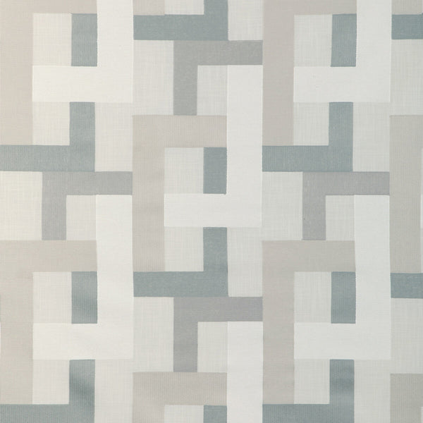 Samples and Purchasing available for Farnsworth - Oyster Light Grey By Kravet Basics | Mid-Century Modern |Modern Geometric Drapery Embroidery at Designer Wallcoverings and Fabrics