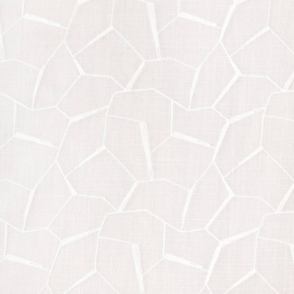 Samples and Purchasing available for Kravet Basics - 90038-1 White By Kravet Basics | Sheer Outlook | Abstract Drapery Embroidery at Designer Wallcoverings and Fabrics