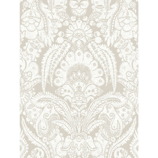 Samples and Purchasing available for Chatterton - Shell & Ivory Beige By Cole & Son | Cole & Son Albemarle | Damask Wallcovering Print at Designer Wallcoverings and Fabrics