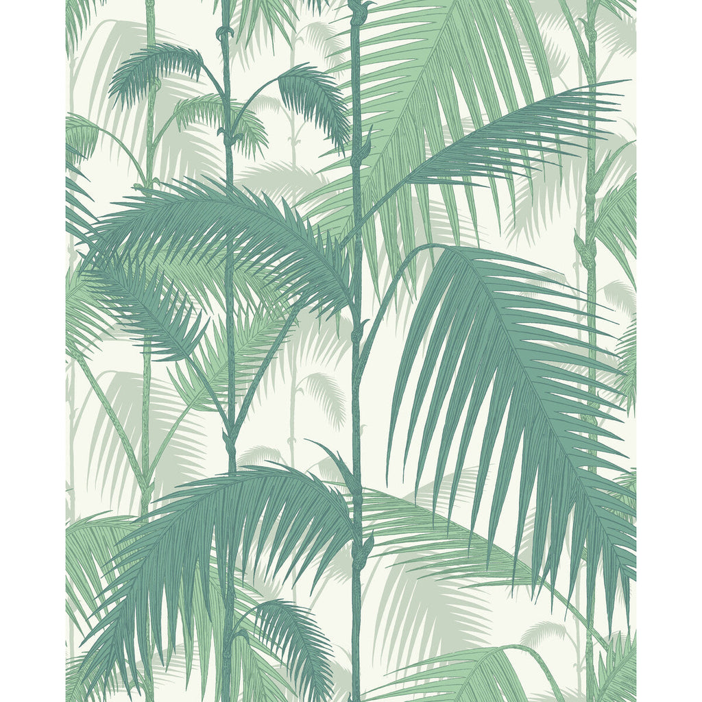 Samples and Purchasing available for Palm Jungle - Forest Gre/W Green By Cole & Son | Cole & Son Contemporary Restyled |Botanical & Floral  Wallcovering  at Designer Wallcoverings and Fabrics