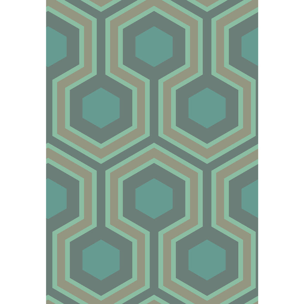 Samples and Purchasing available for Hicks Grand - Green Green By Cole & Son | Cole & Son Contemporary Restyled |Modern Geometric Wallcovering Print at Designer Wallcoverings and Fabrics