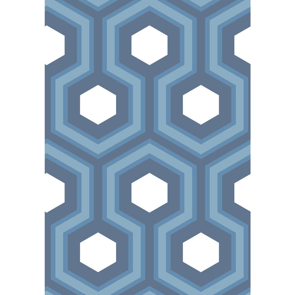 Samples and Purchasing available for Hicks Grand - Blue Blue By Cole & Son | Cole & Son Contemporary Restyled |Modern Geometric Wallcovering Print at Designer Wallcoverings and Fabrics