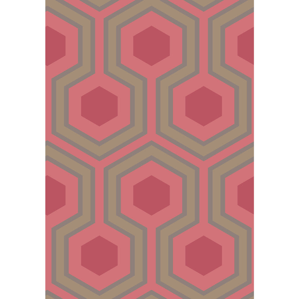 Samples and Purchasing available for Hicks Grand - Red Burgundy/Red By Cole & Son | Cole & Son Contemporary Restyled |Modern Geometric Wallcovering Print at Designer Wallcoverings and Fabrics