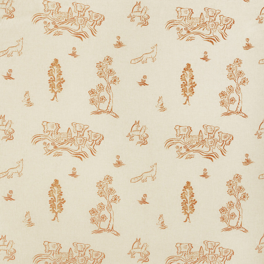 Samples and Purchasing available for Friendly Folk - Melon Orange Beige By Kravet Couture | Andrew Martin Kit Kemp |Animal/Insects Novelty Multipurpose Print at Designer Wallcoverings and Fabrics