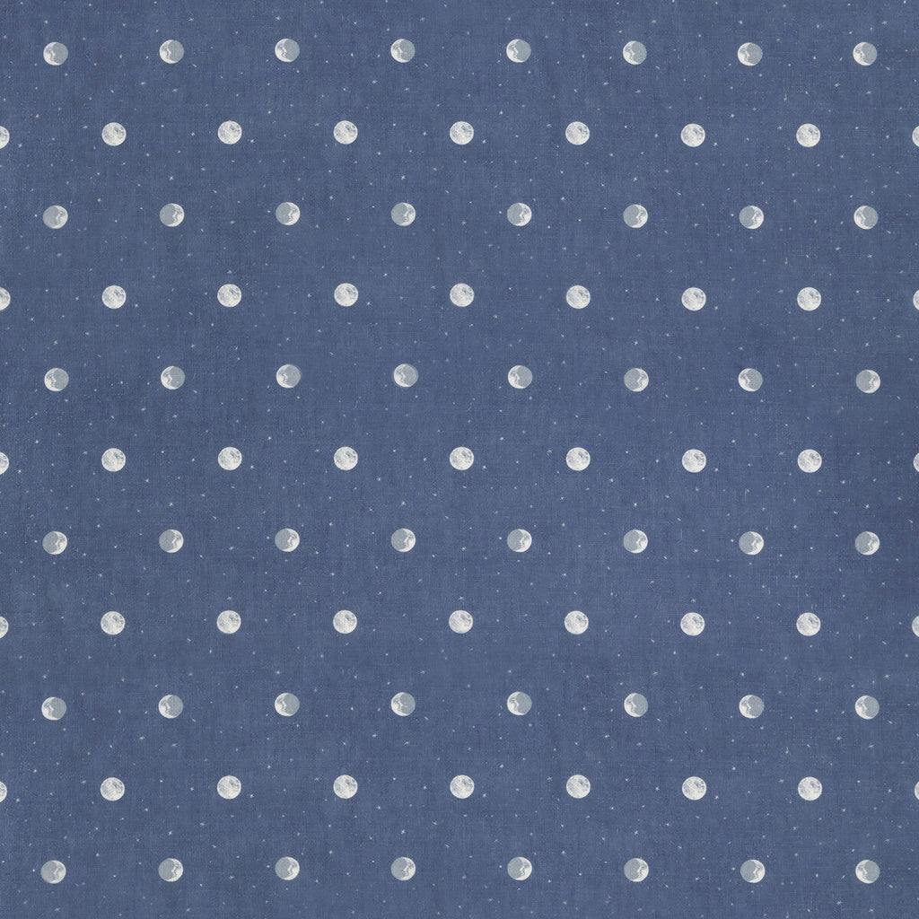 Samples and Purchasing available for Over The Moon - Denim Indigo By Kravet Couture | Andrew Martin Kit Kemp |Novelty  Multipurpose Print at Designer Wallcoverings and Fabrics