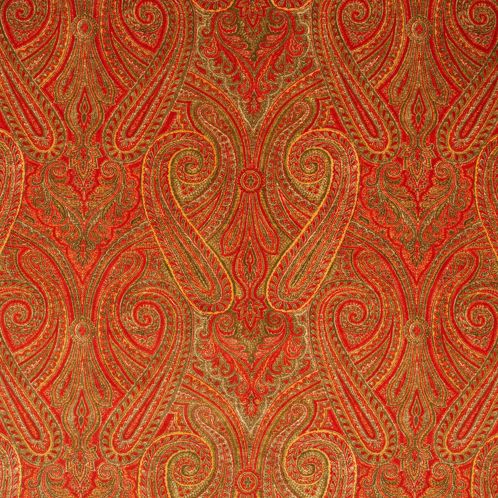 Samples and Purchasing available for Bonfire - Autumn Orange By Kravet Couture | Andrew Martin The Secret Garden |Paisley  Upholstery Velvet at Designer Wallcoverings and Fabrics