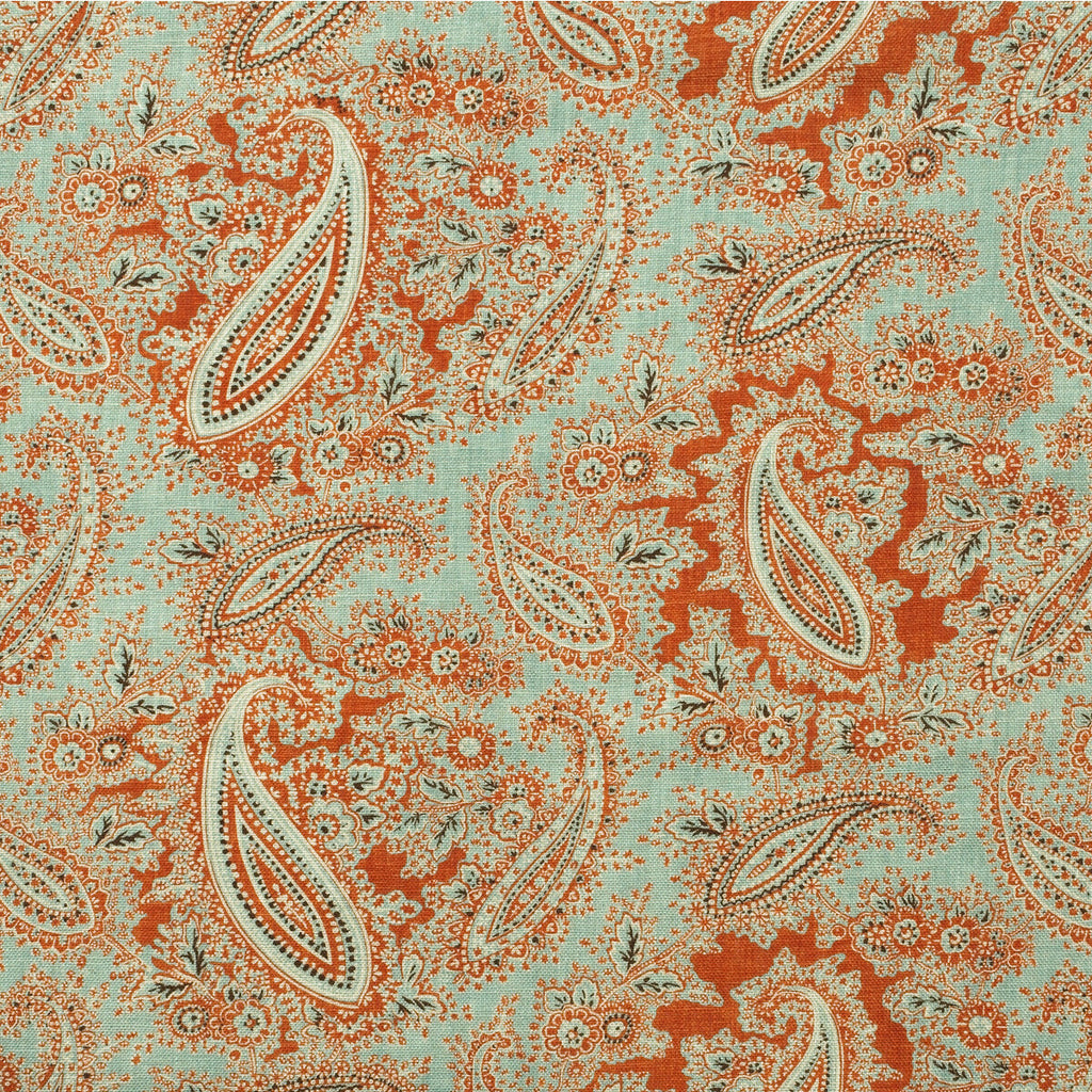 Samples and Purchasing available for Gazebo - Duck Egg Turquoise By Kravet Couture | Andrew Martin The Secret Garden | Paisley Multipurpose Print at Designer Wallcoverings and Fabrics