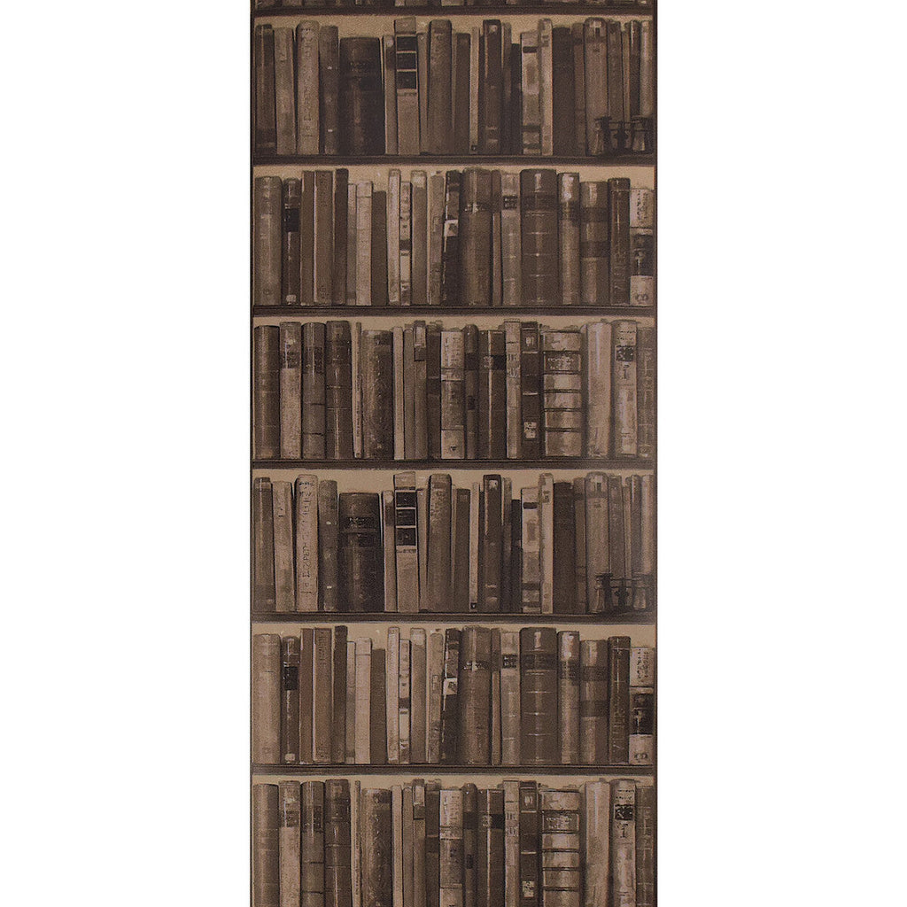 Samples and Purchasing available for Library - Cocoa Taupe By Kravet Couture | Andrew Martin Navigator | Novelty Wallcovering Print at Designer Wallcoverings and Fabrics