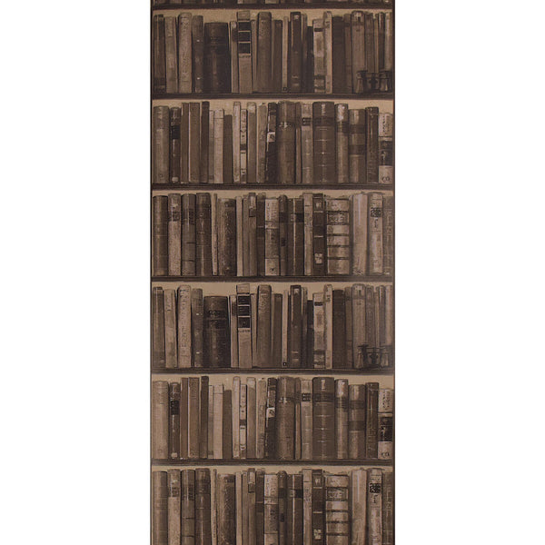 Samples and Purchasing available for Library - Cocoa Taupe By Kravet Couture | Andrew Martin Navigator | Novelty Wallcovering Print at Designer Wallcoverings and Fabrics