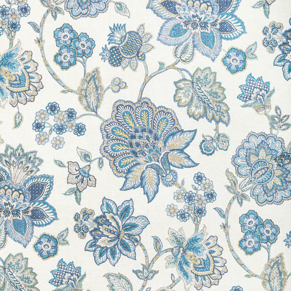 Samples and Purchasing available for Kravet Basics - Athena-516 Blue By Kravet Basics |  | Botanical & Floral Multipurpose Print at Designer Wallcoverings and Fabrics