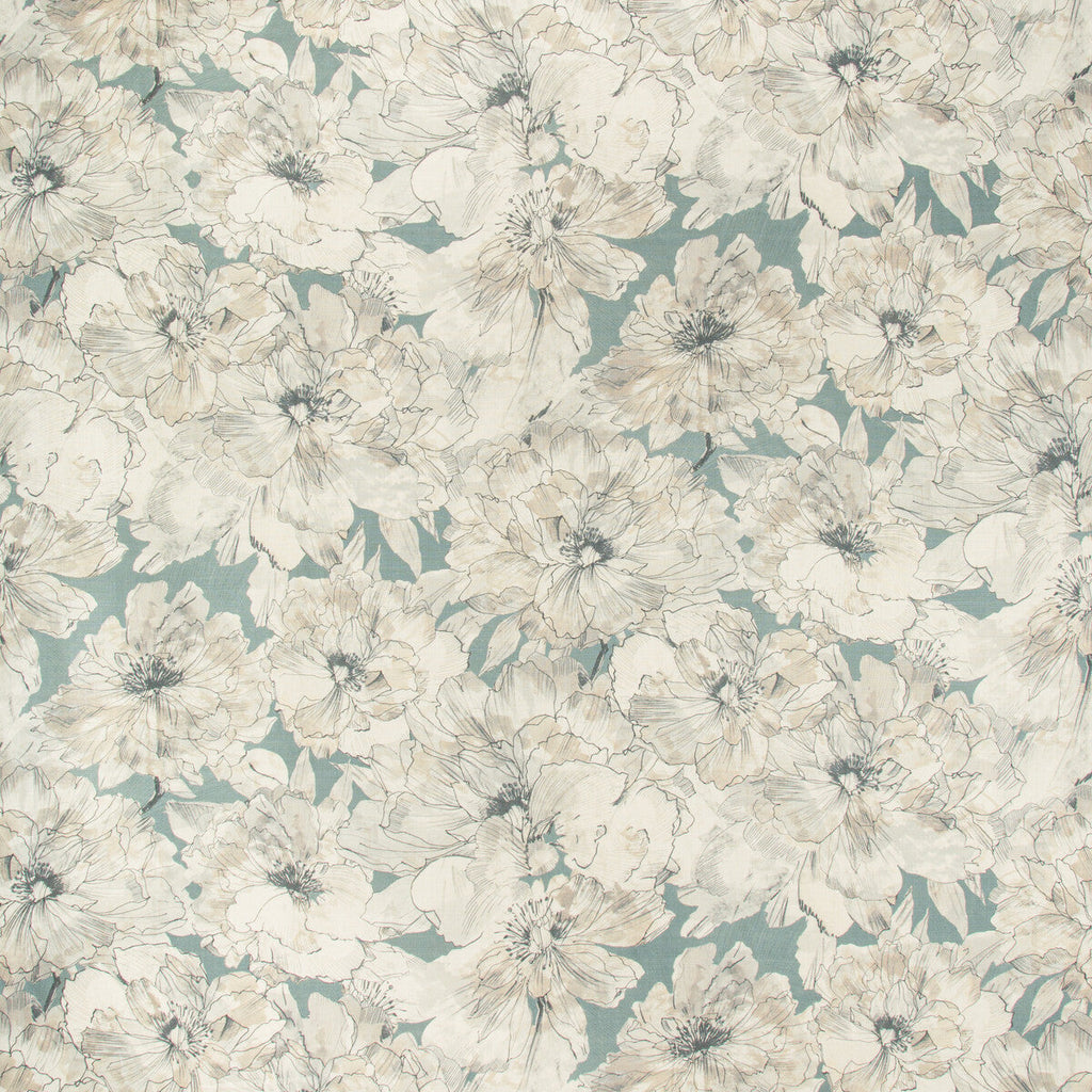 Samples and Purchasing available for Ayrlies - Soft Blue Turquoise By Kravet Couture | Modern Colors-Sojourn Collection |Botanical & Floral  Multipurpose Print at Designer Wallcoverings and Fabrics