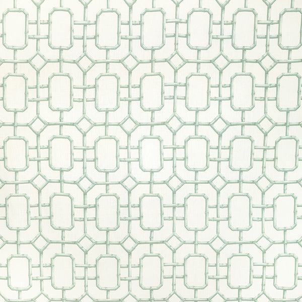 Samples and Purchasing available for Bambu Fret - Leek Teal By Kravet Couture | Jan Showers Charmant |Chinoiserie  Multipurpose Print at Designer Wallcoverings and Fabrics