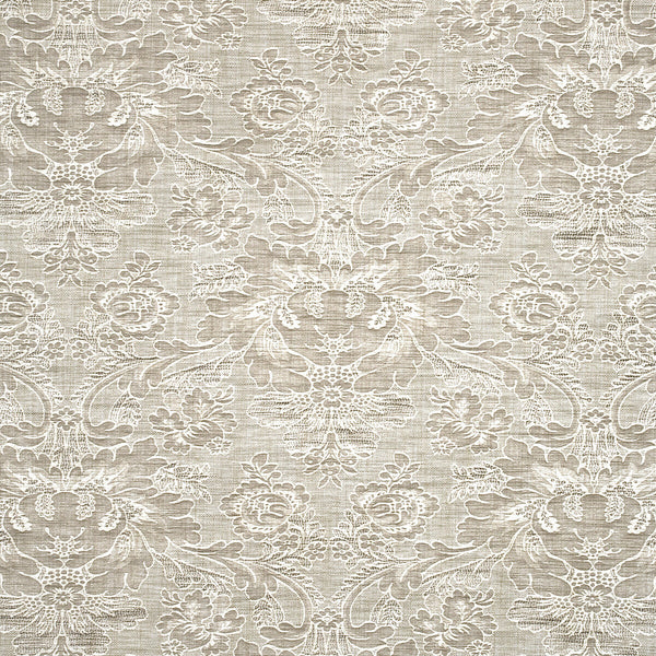 Samples and Purchasing available for Hartbury Damask - Ivory White By G P & J Baker | Marwood Ii |Damask  Multipurpose Weave at Designer Wallcoverings and Fabrics