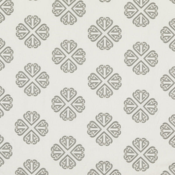 Samples and Purchasing available for Kersloe - Soft Grey White By G P & J Baker | Keswick Embroideries |  Drapery Embroidery at Designer Wallcoverings and Fabrics