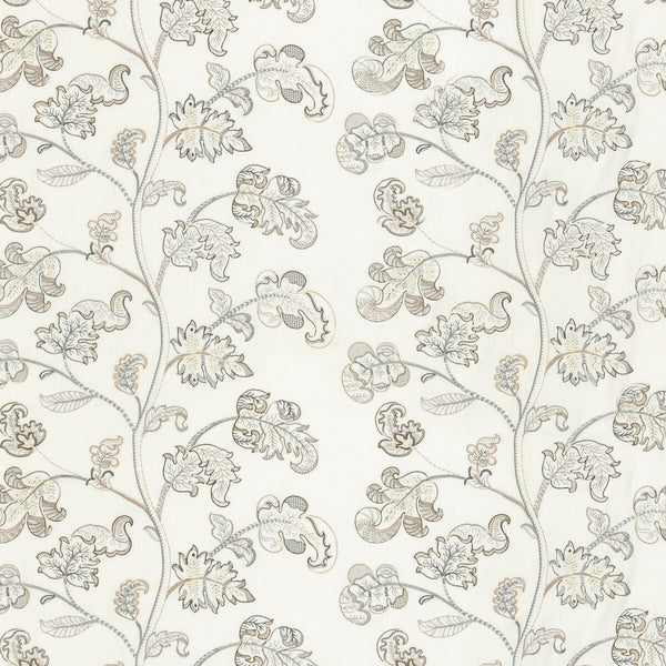 Samples and Purchasing available for Alderwood - Ivory/Stone White By G P & J Baker | Keswick Embroideries |  Multipurpose Embroidery at Designer Wallcoverings and Fabrics