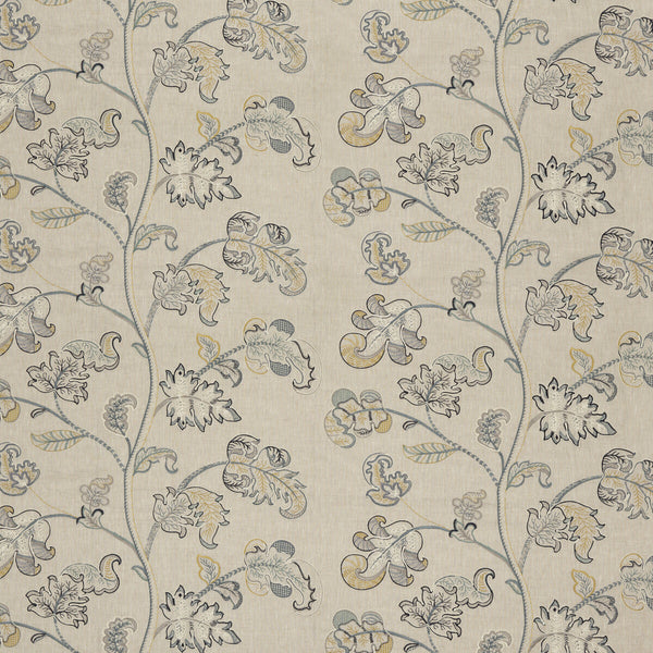 Samples and Purchasing available for Alderwood - Soft Blue Beige By G P & J Baker | Keswick Embroideries |  Multipurpose Embroidery at Designer Wallcoverings and Fabrics