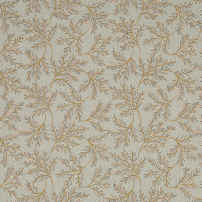 Samples and Purchasing available for Chelsea Fern - Aqua/Bronze Teal By G P & J Baker | Ashmore |  Drapery Embroidery at Designer Wallcoverings and Fabrics