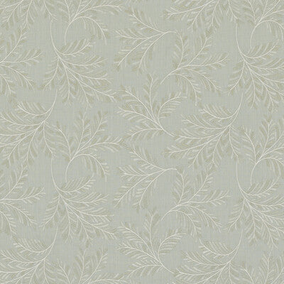 Samples and Purchasing available for Chelsea Fern - Aqua Green By G P & J Baker | Ashmore |  Drapery Embroidery at Designer Wallcoverings and Fabrics