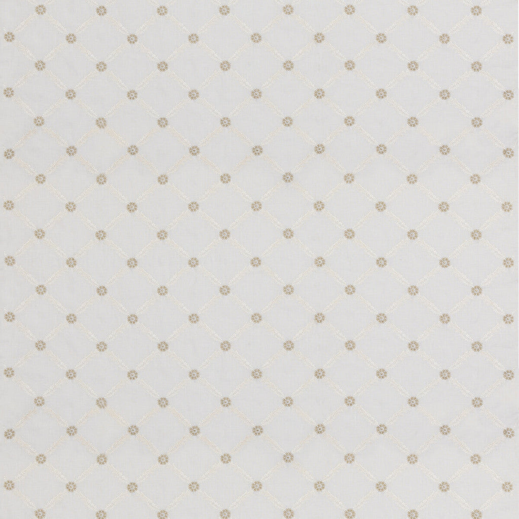 Samples and Purchasing available for Ashbury - Ivory White By G P & J Baker | Burford |  Drapery Embroidery at Designer Wallcoverings and Fabrics