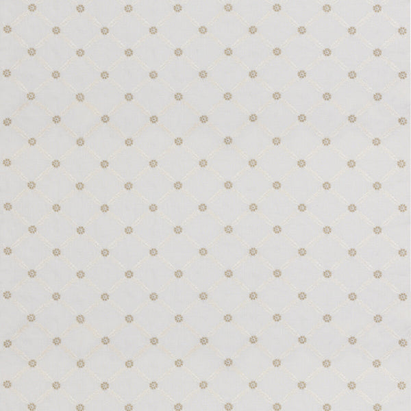 Samples and Purchasing available for Ashbury - Ivory White By G P & J Baker | Burford |  Drapery Embroidery at Designer Wallcoverings and Fabrics