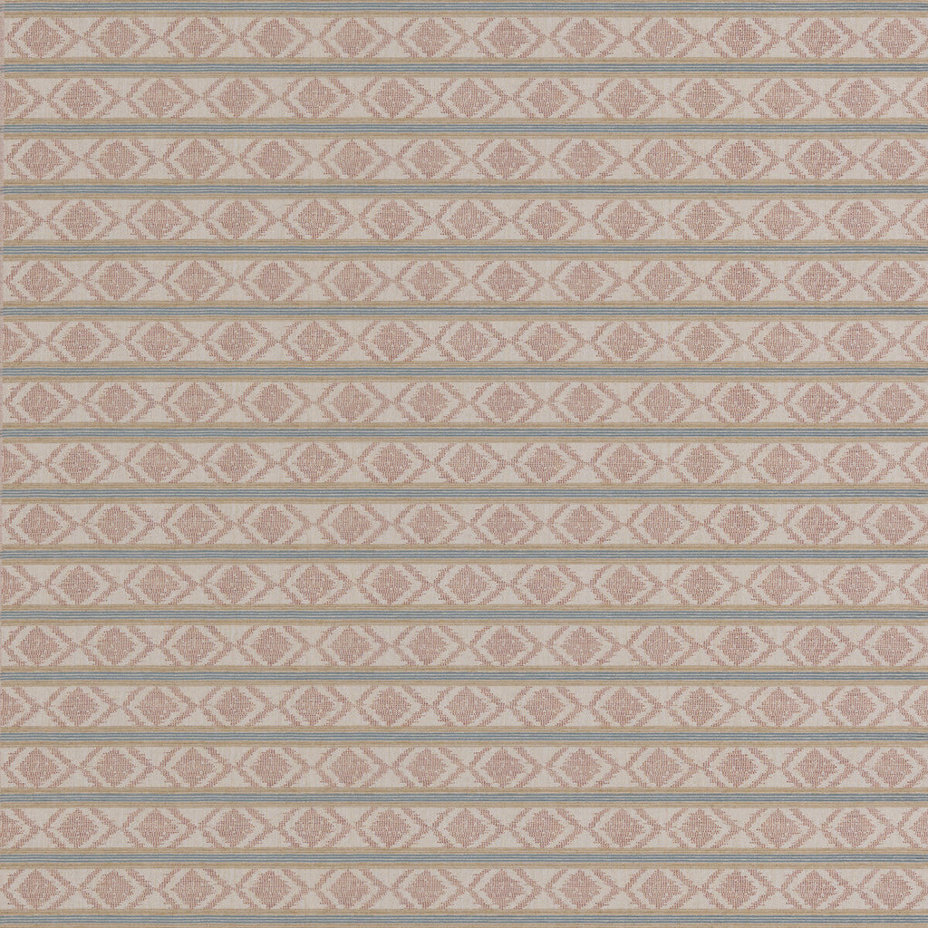 Samples and Purchasing available for Burford Stripe - Coral/Aqua Orange By G P & J Baker | Burford Weaves |  Upholstery Weave at Designer Wallcoverings and Fabrics